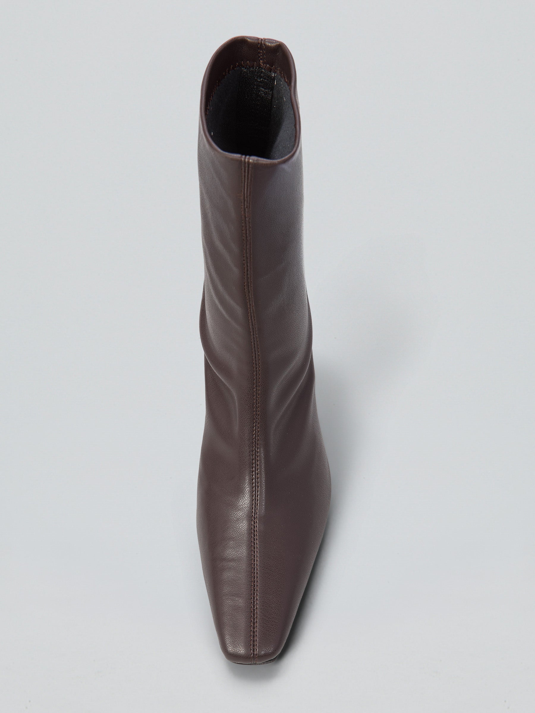 Ovyè Tronchetti stretch pelle tronchetti moro tacco 8 cm