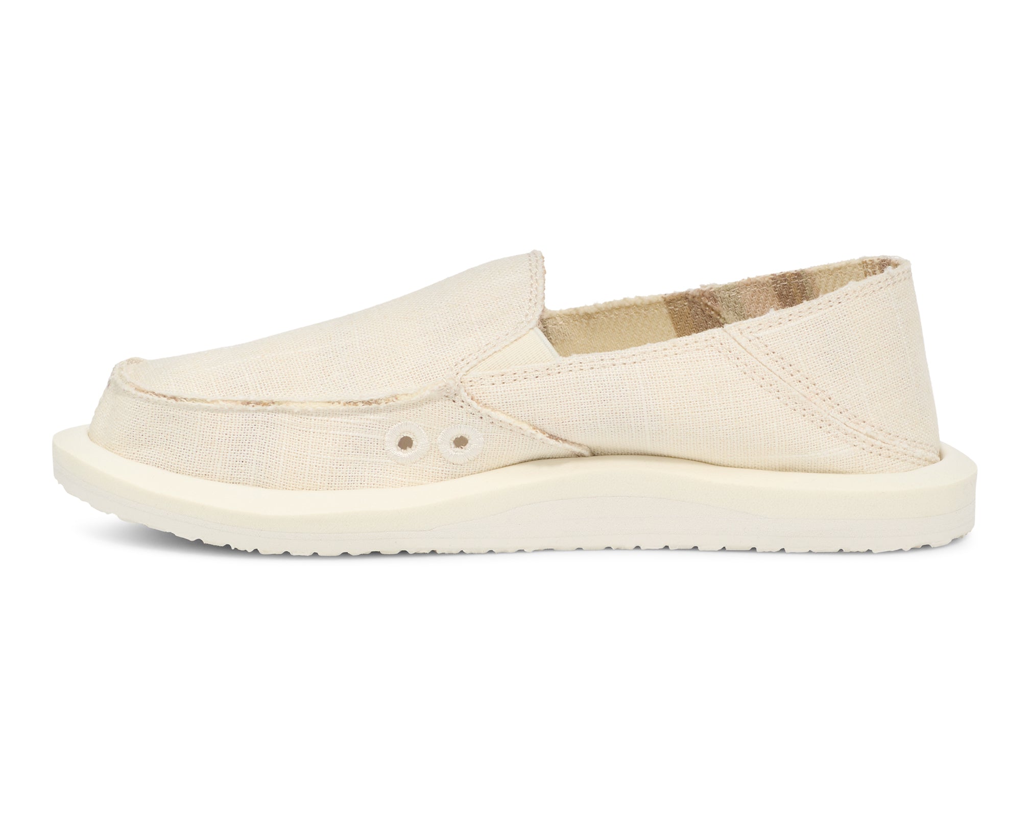 Sanuk Donna Hemp slip on donna bianche in canapa