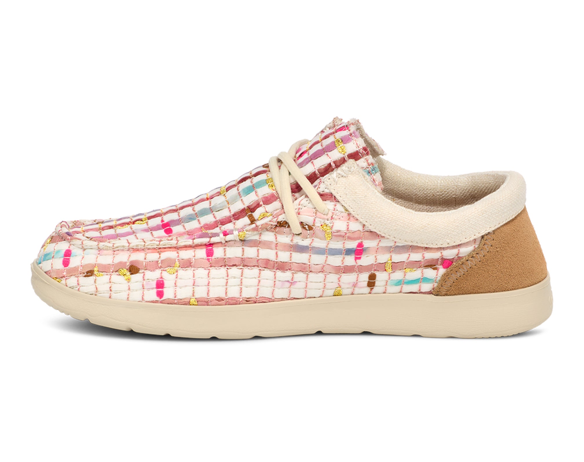 Sanuk Shaka Lite 2 Watercolor scarpe donna pink gold pelle