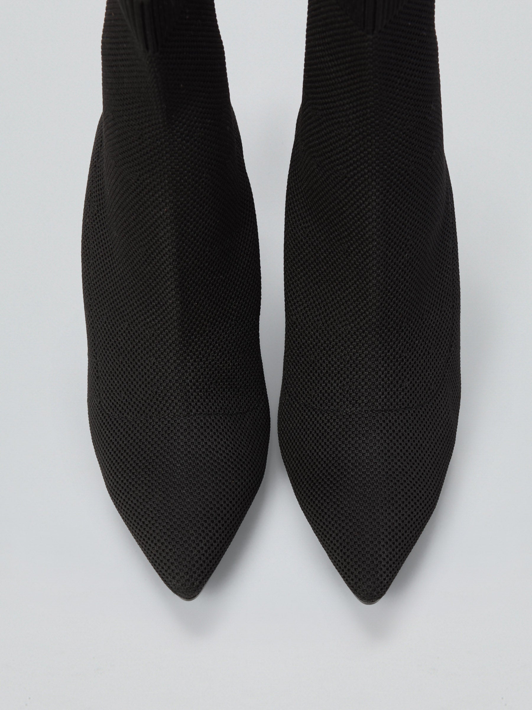 Ovyè Tronchetti con tacco tessuto elasticizzato tronchetti neri tacco 8 cm