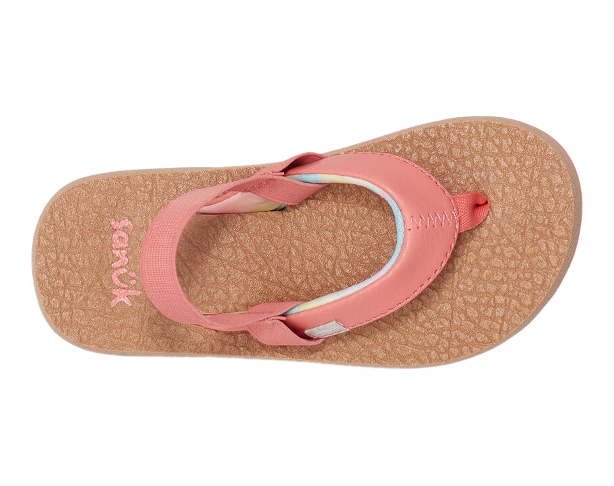 Sanuk Yoga Mat infradito bimba corallo