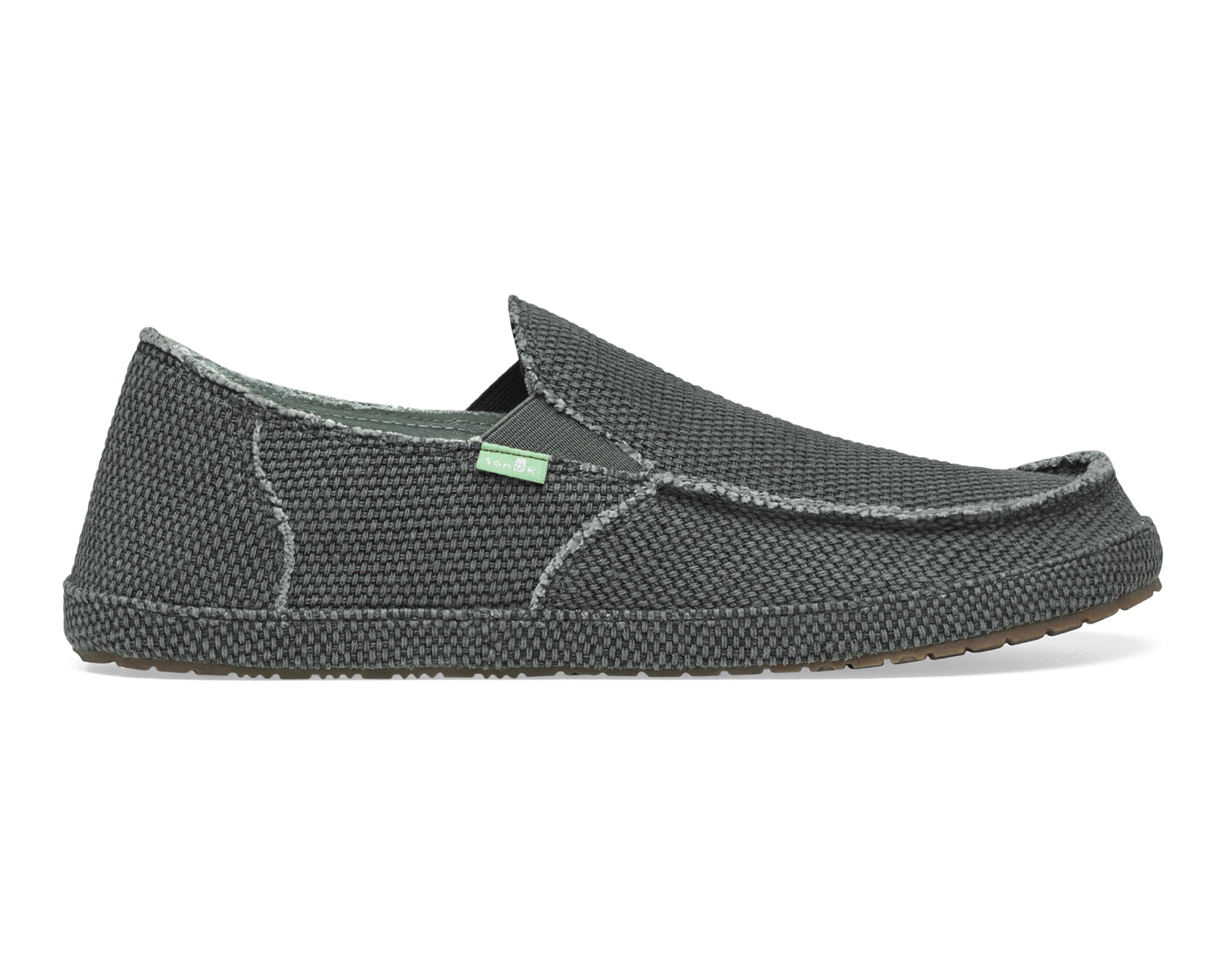 Sanuk Rounder Slip-On Uomo Tela Marrone Vegan