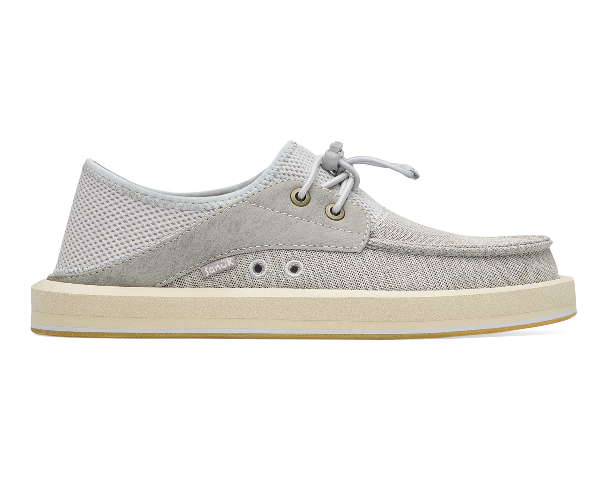 Sanuk Boatie ST slip on donna Grey mocassini casual