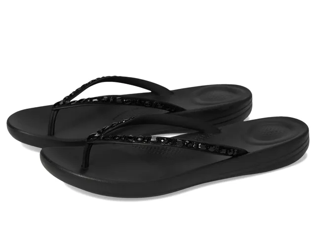 FitFlop iQushion Infradito Donna Nero Multicristalli