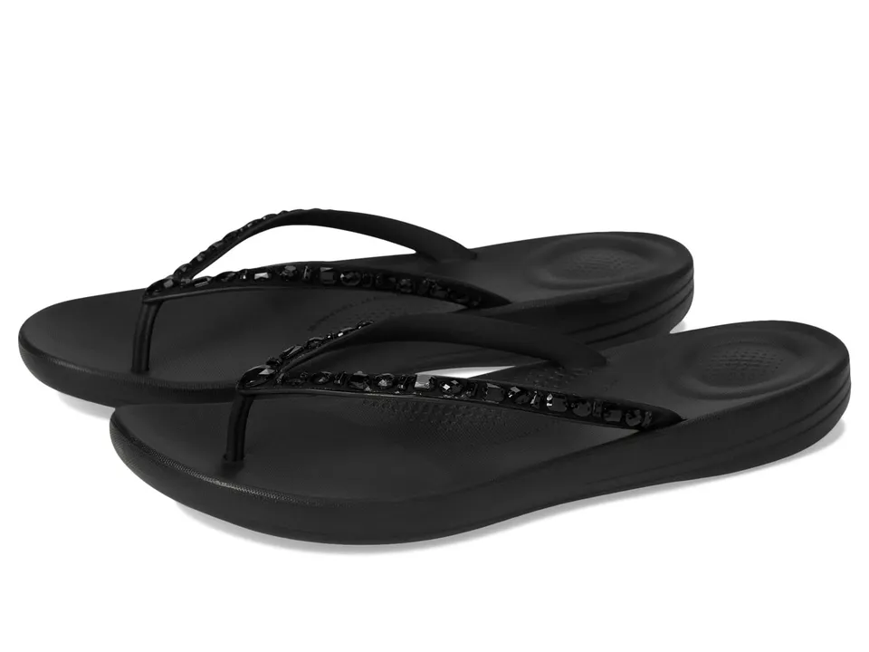 FitFlop iQushion Infradito Donna Nero Multicristalli