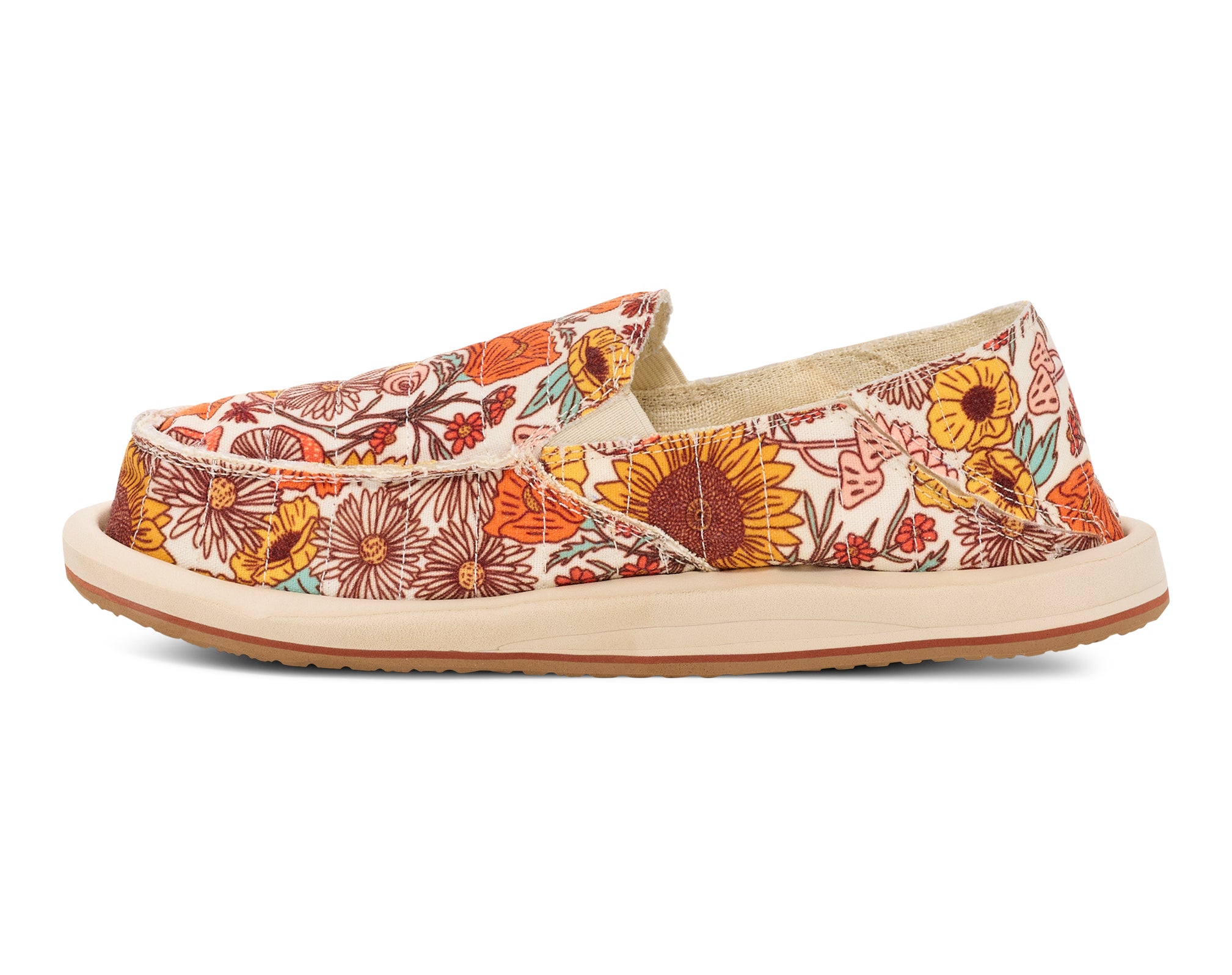 Sanuk Donna Floral Quilt slip on donna cotone floreale