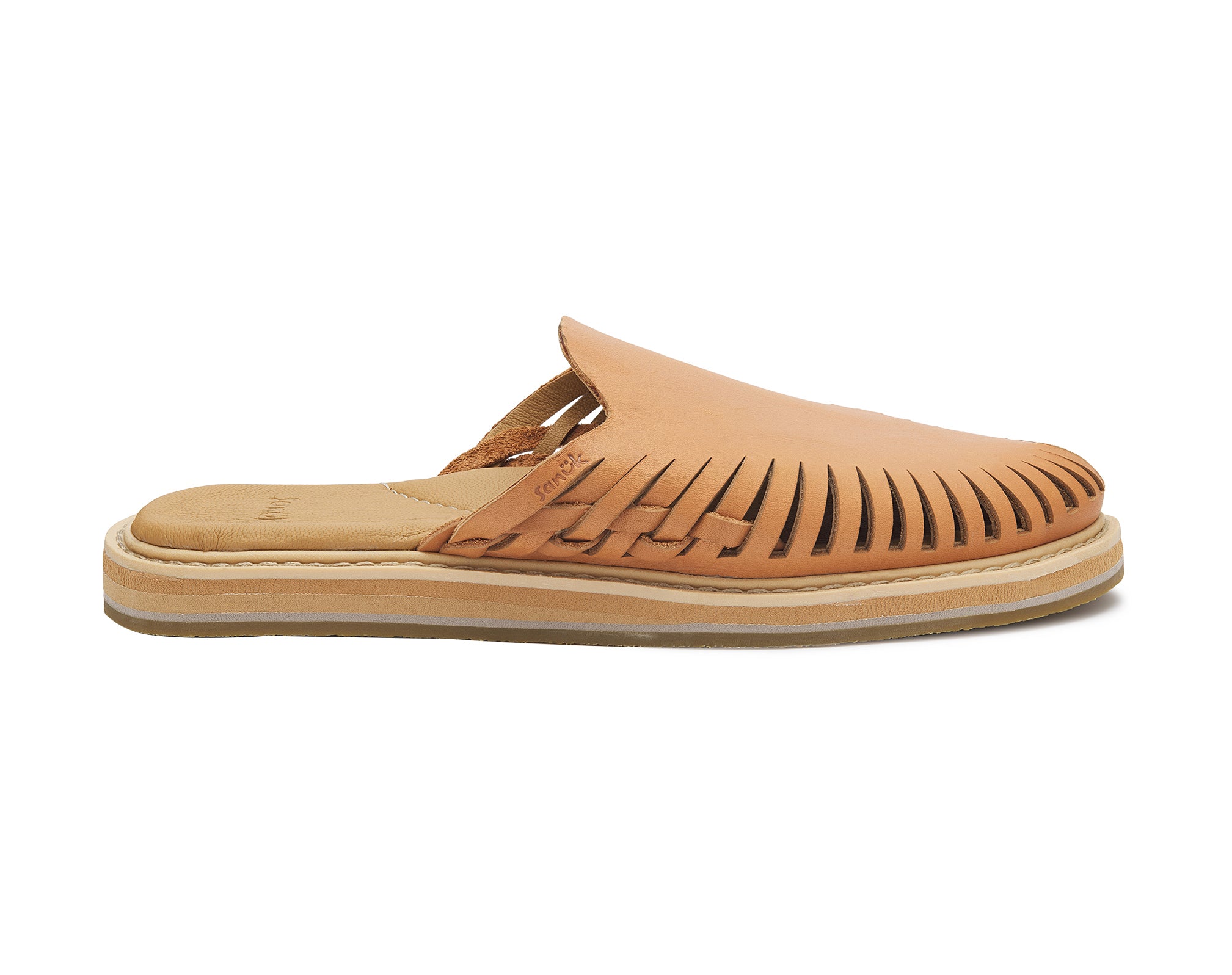 Sanuk You Got My Back Woven slip on donna tan pelle