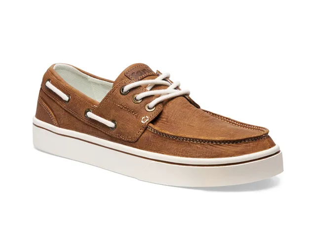 Sanuk Hava-Boat Leather scarpe uomo Doe pelle antiscivolo