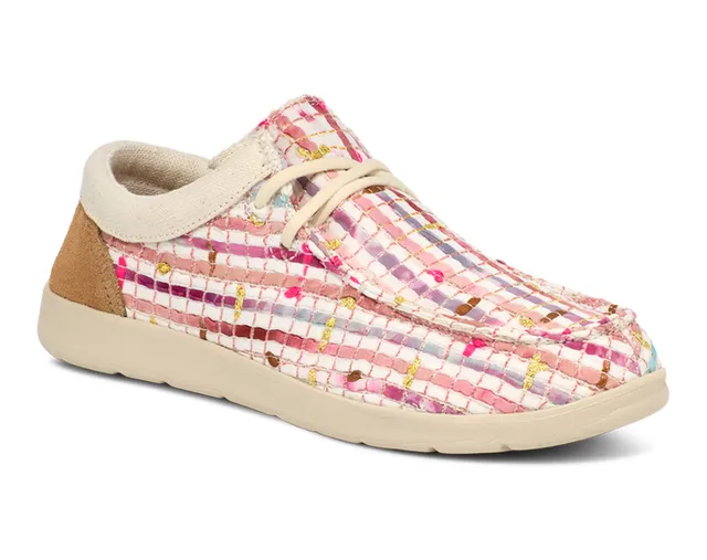 Sanuk Shaka Lite 2 Watercolor scarpe donna pink gold pelle