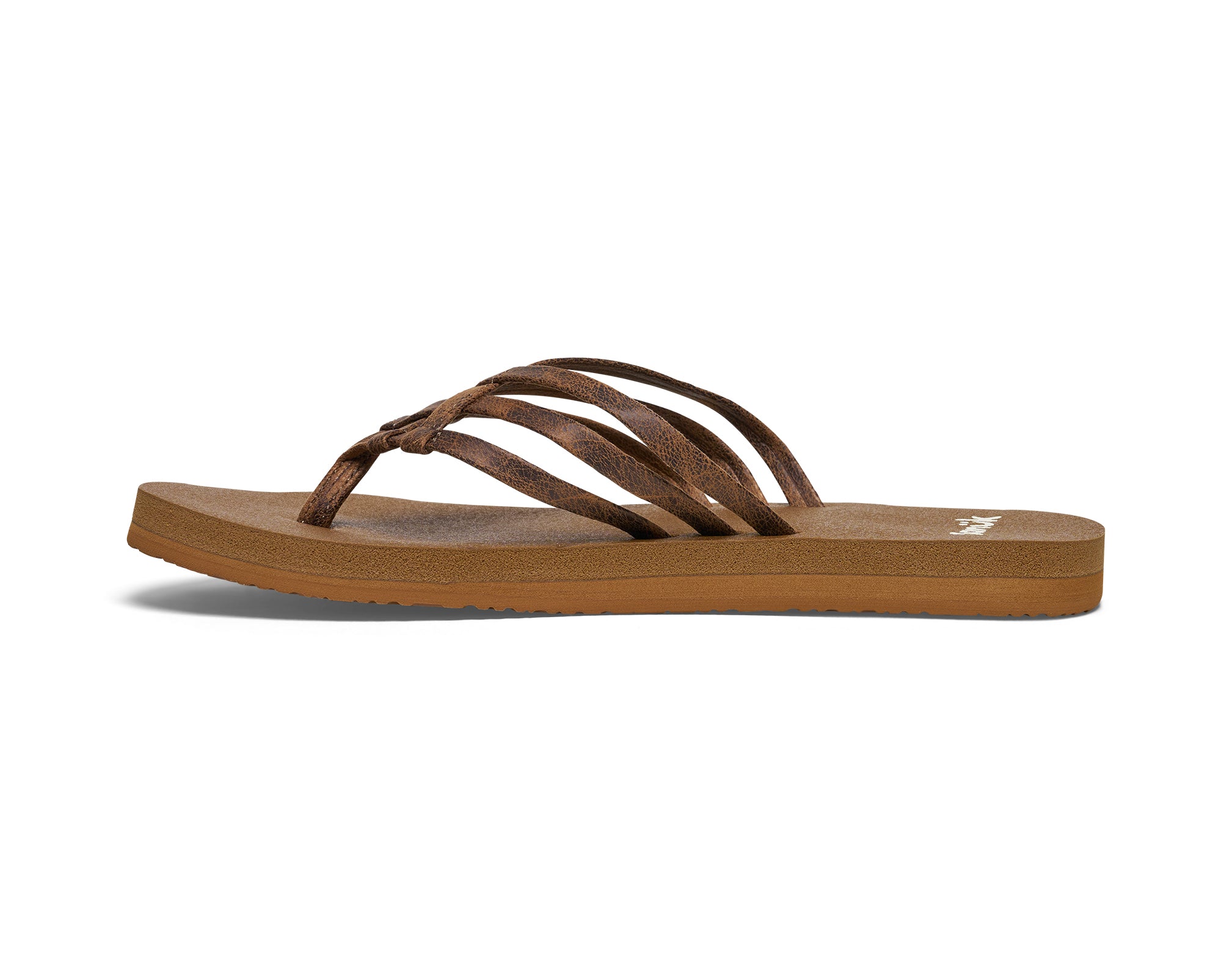 Sanuk Yoga Sandy Novelty sandali donna Ojai Tan memory foam