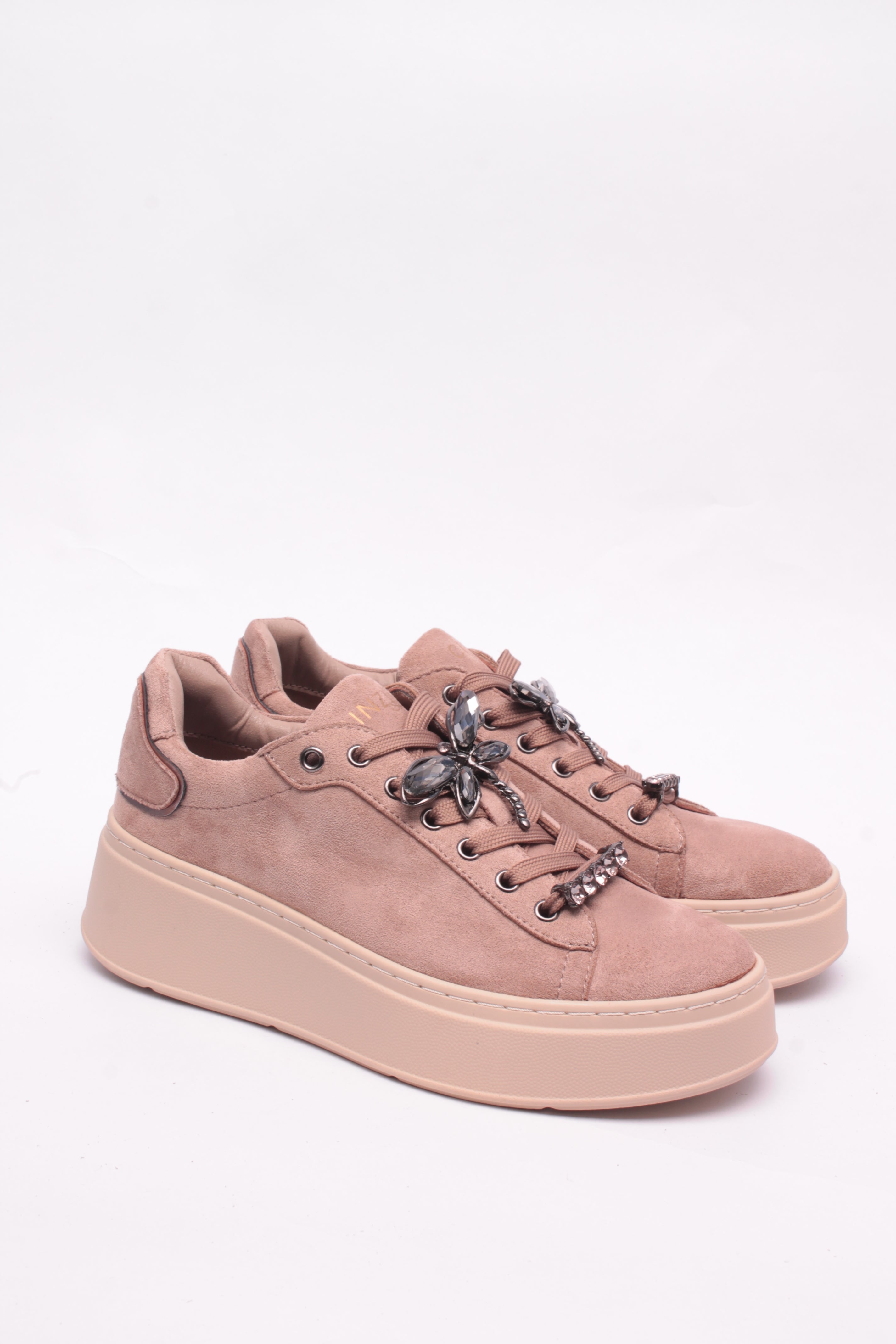 Cinzia Soft CI2103 sneakers tessuto nero kaki ecopelle