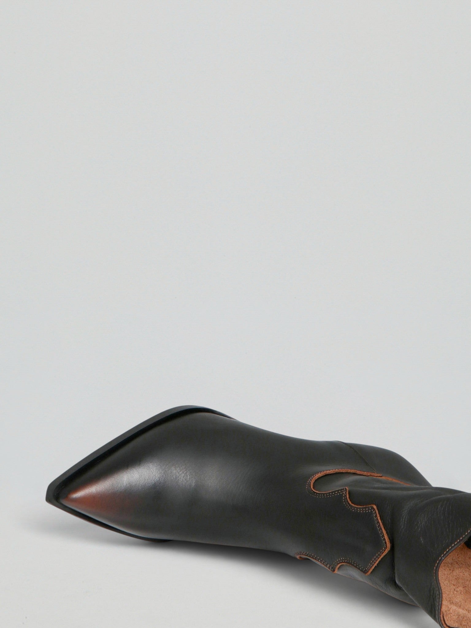 Ovyè Tronchetti pelle marrone tacco 5 cm