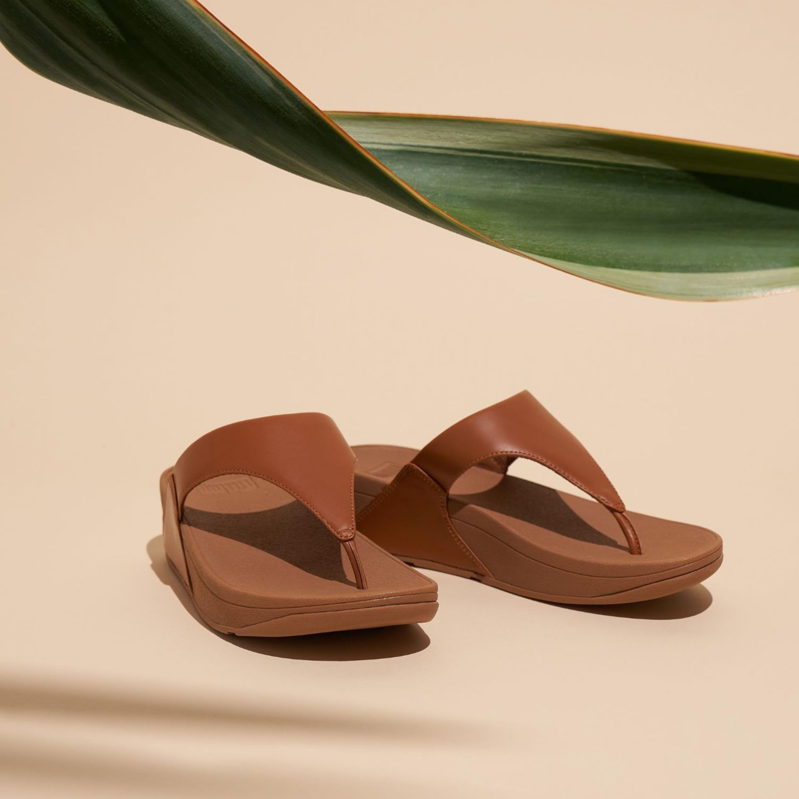 FitFlop Lulu Leather Toepost sandali donna pelle metallizzata