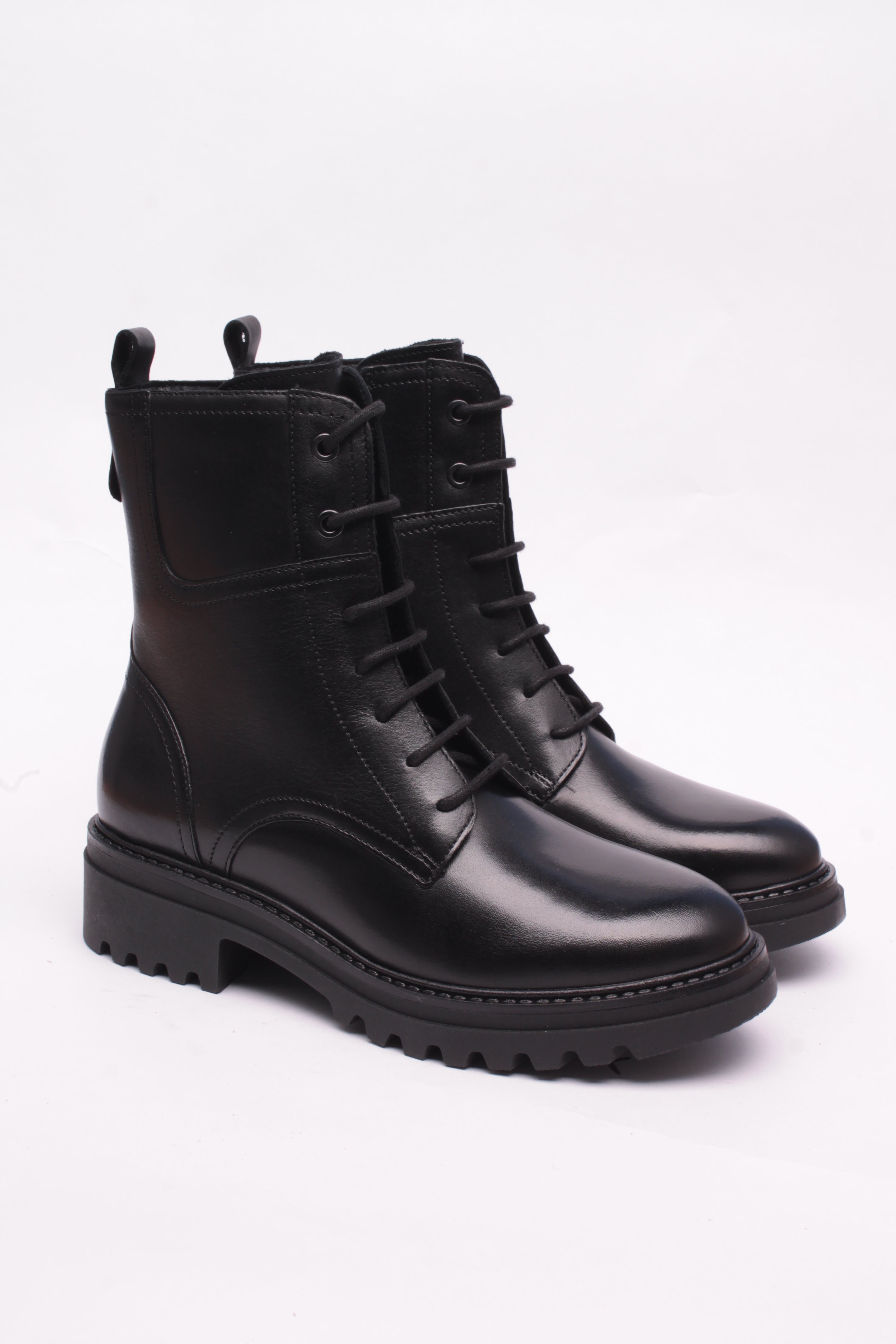 Cinzia Soft Tronchetto IS181553 Stivaletti Donna Nero Pelle 3cm
