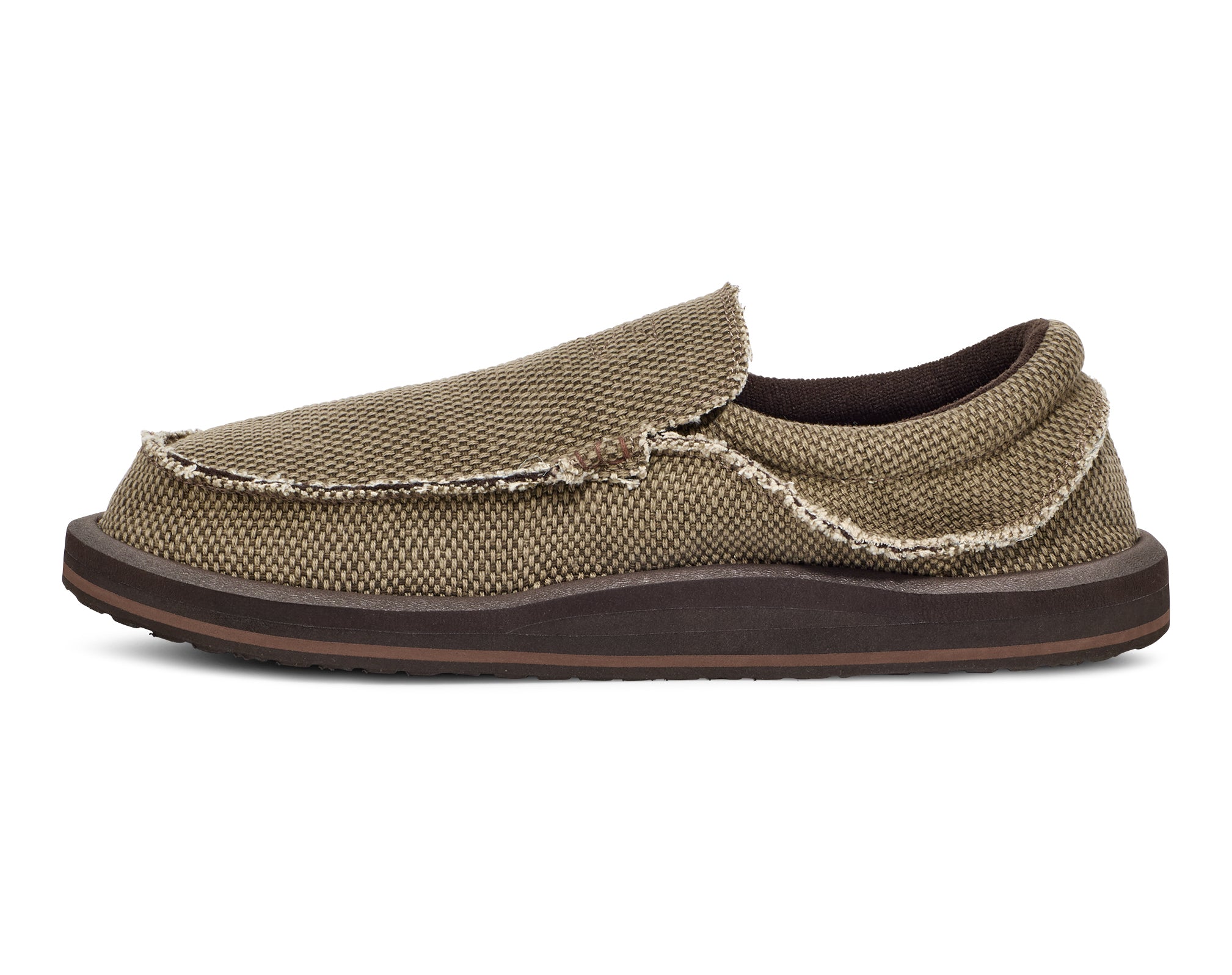 Sanuk Chiba Slip-On Uomo Marrone in Tela di Cotone