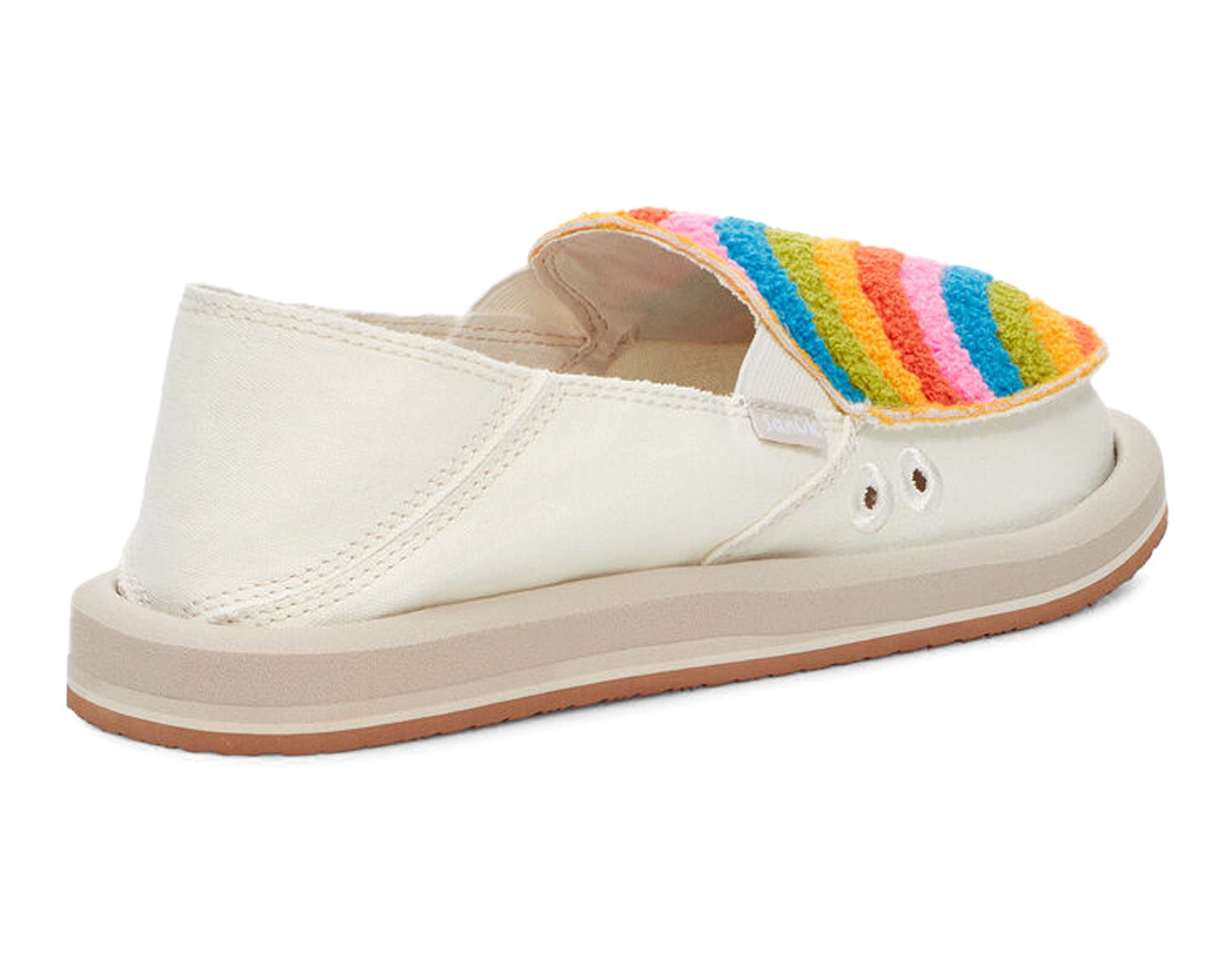 Sanuk Donna Rainbow Slip-On Donna Multicolor 38 Tela