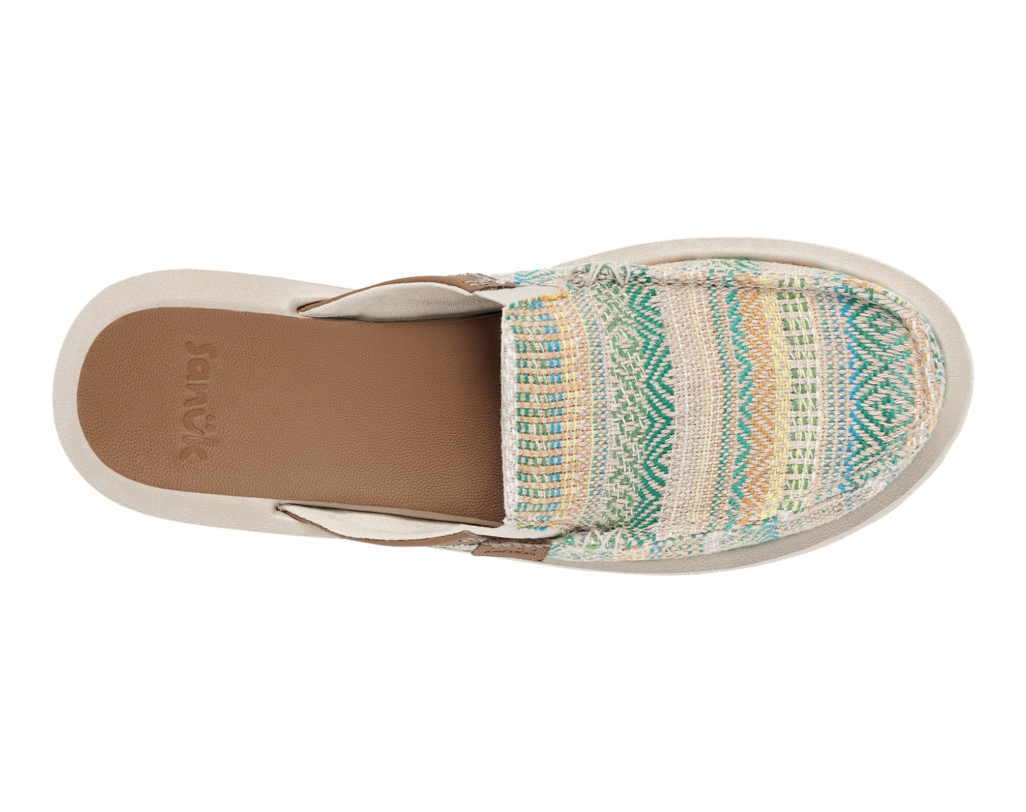 Sanuk You Got My Back St Artesano mules Blue Green