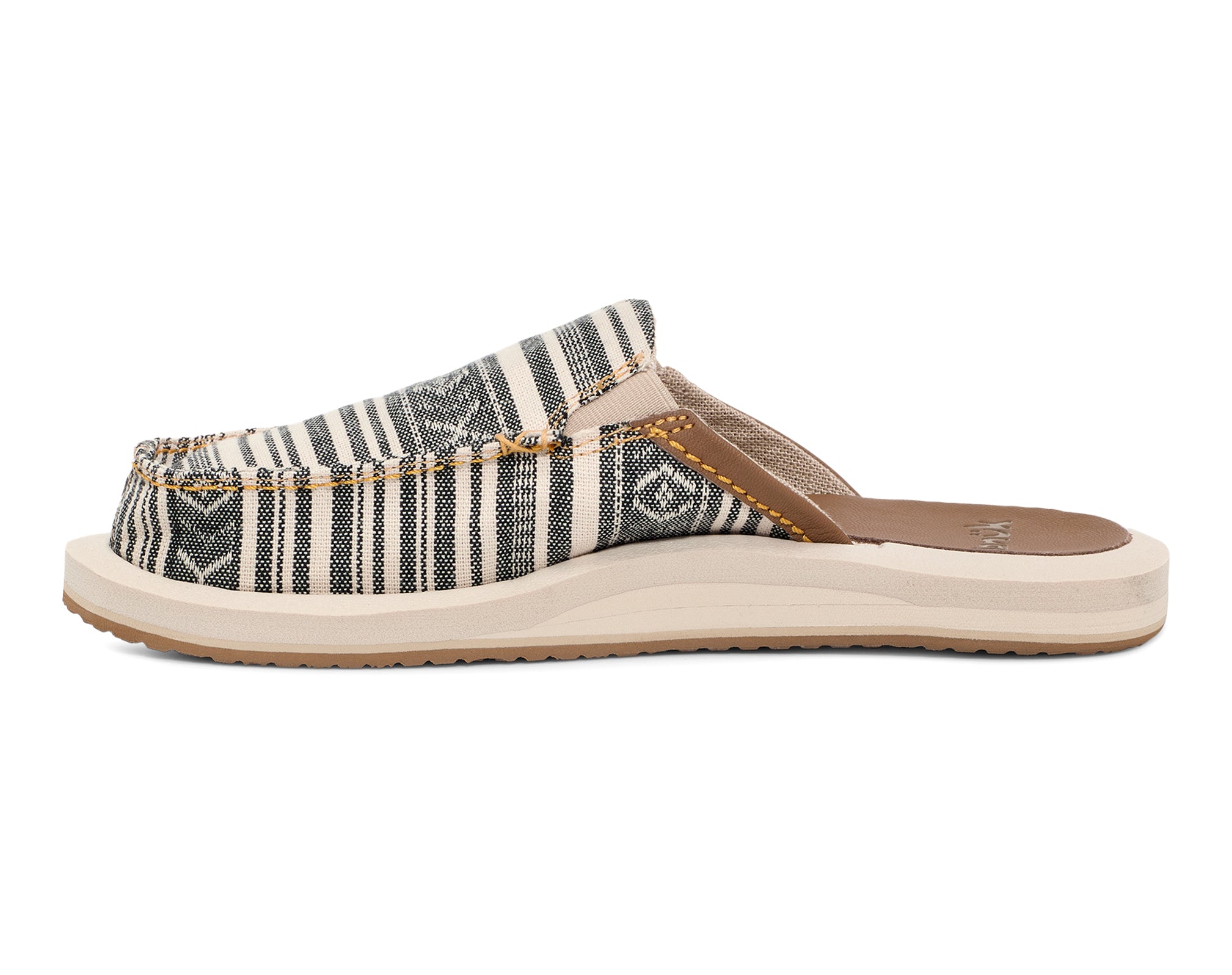 Sanuk You Got My Back ST Blanket mules donna Natural Black canapa