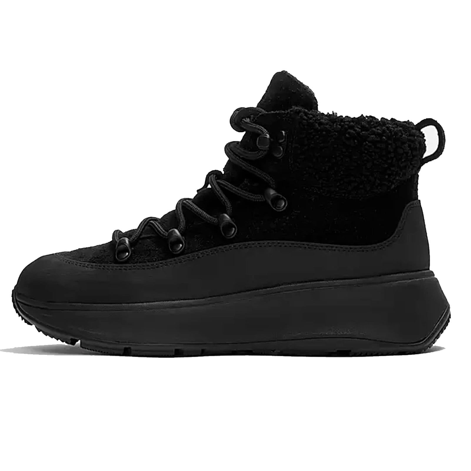 FitFlop Wonderwelly F-Mode Stivaletti Donna Camoscio Nero