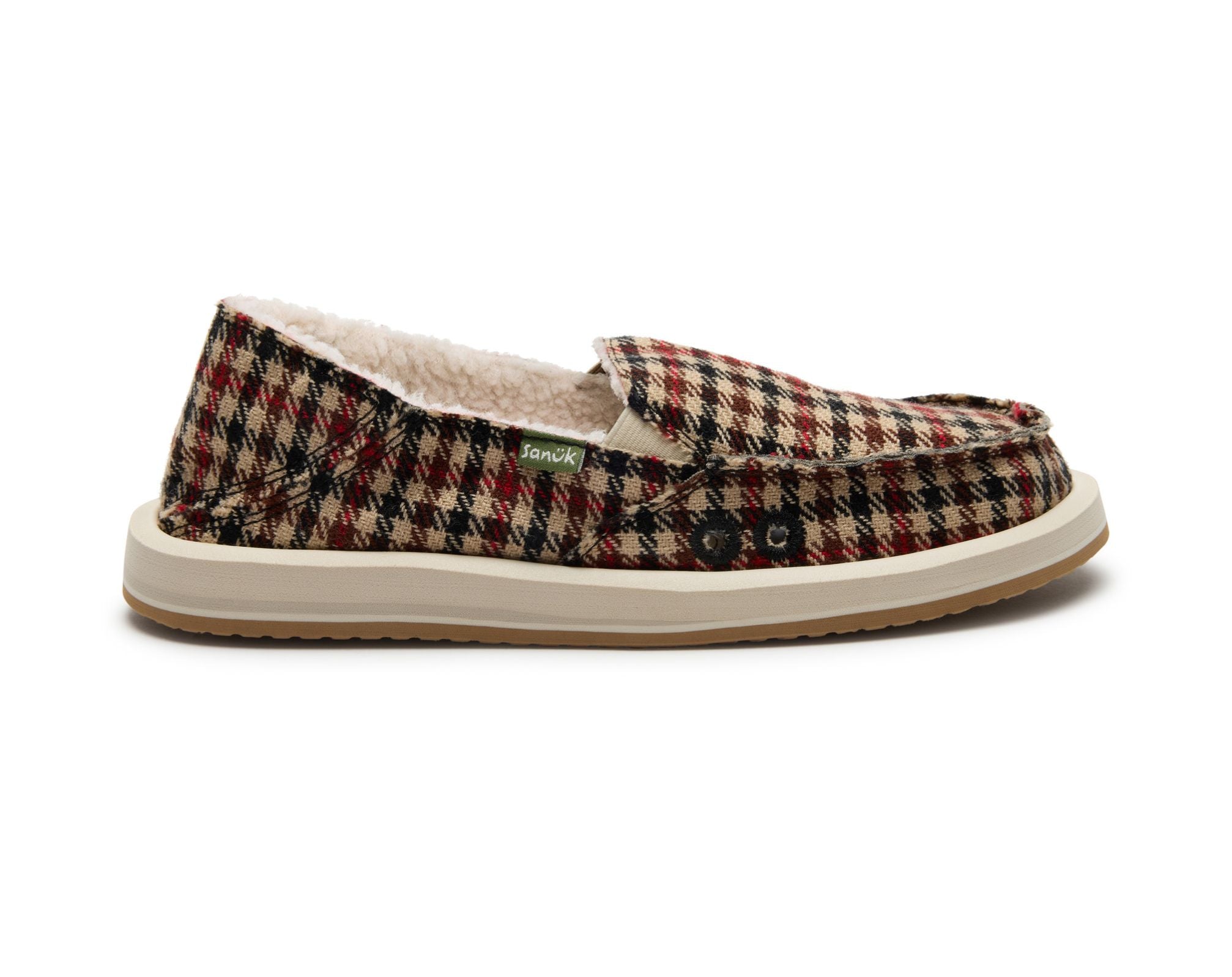 Sanuk Donna Plaid Chill slip-on multi flanella