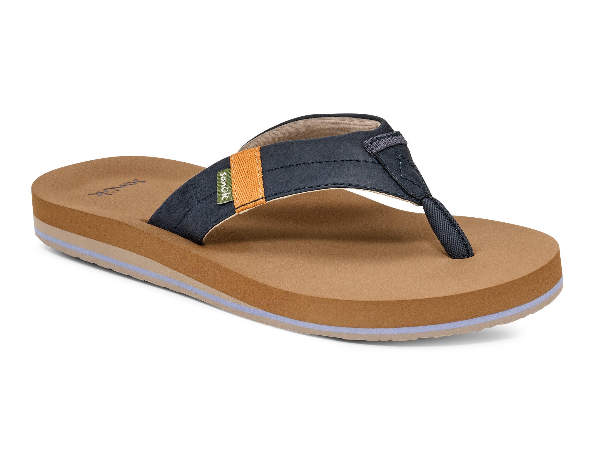 Sanuk Sawyer infradito uomo nere memory foam acqua