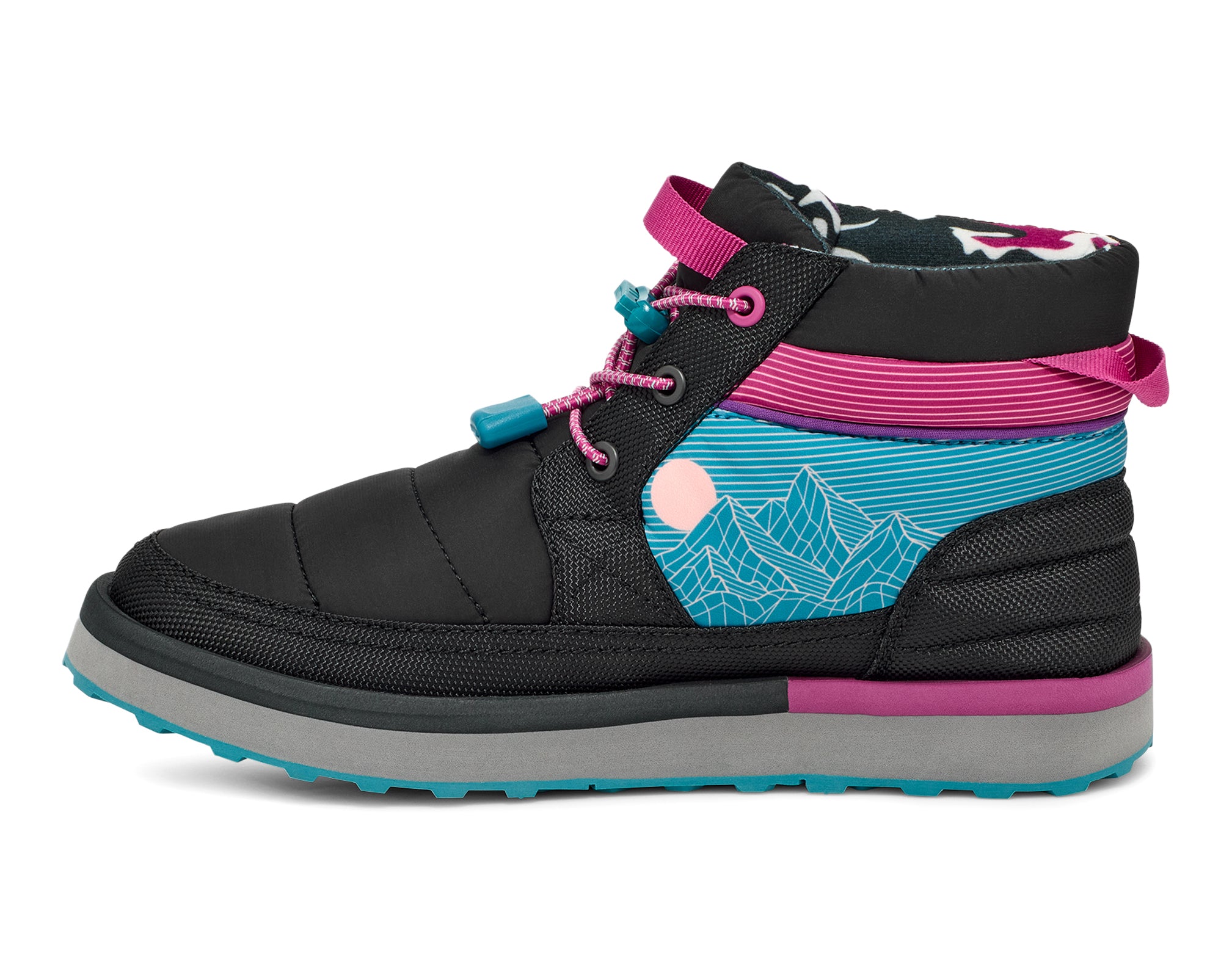Sanuk Puffy Chiller Mid Pow stivali donna Black Multi invernali