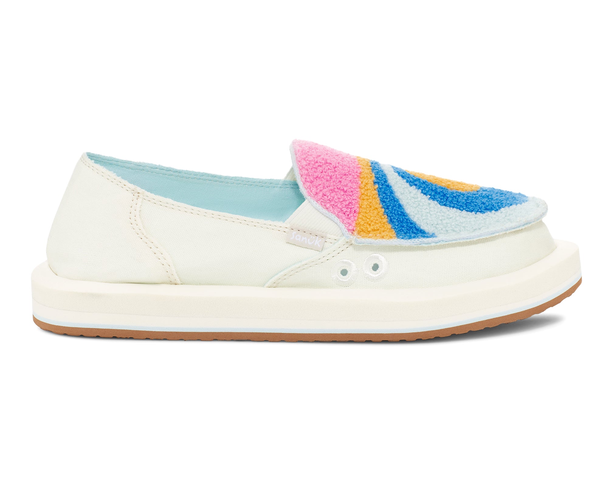Sanuk Donna ST Shoreline Infradito White Multi stampa