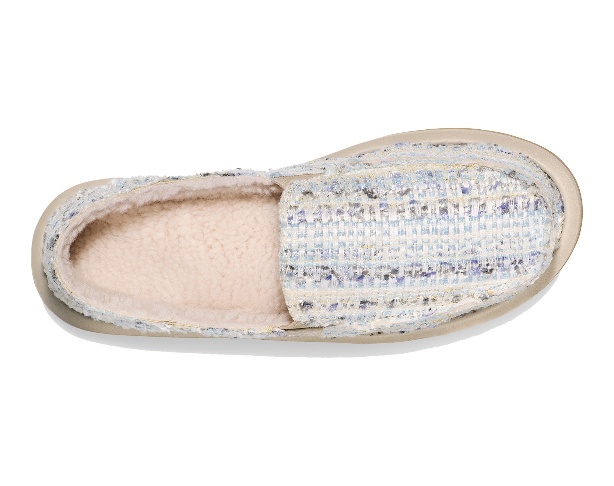Sanuk Donna Tweed Chill slip on donna white multi tweed