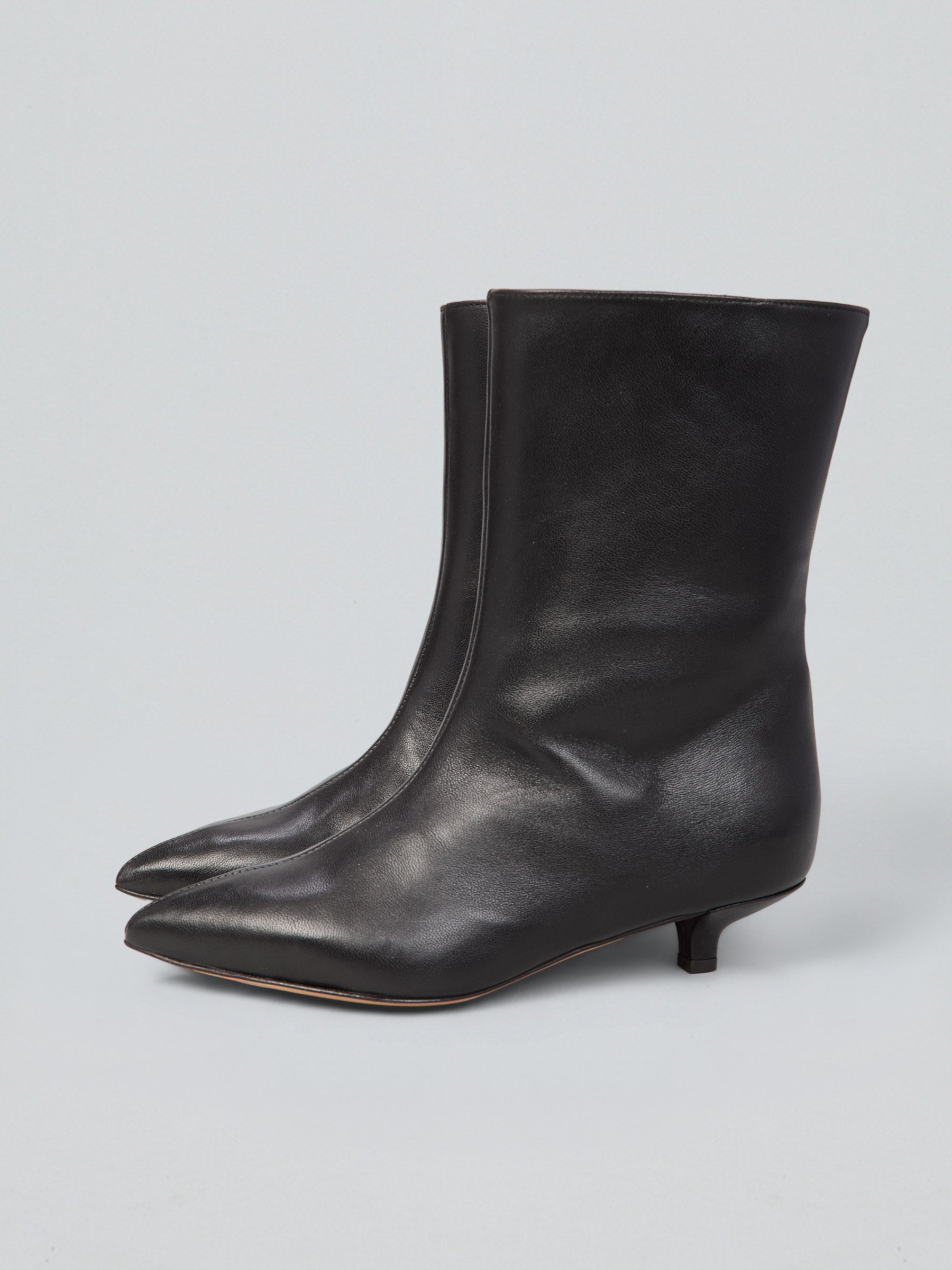 Ovyè Tronchetti con tacco Tronchetti pelle nero tacco 5 cm