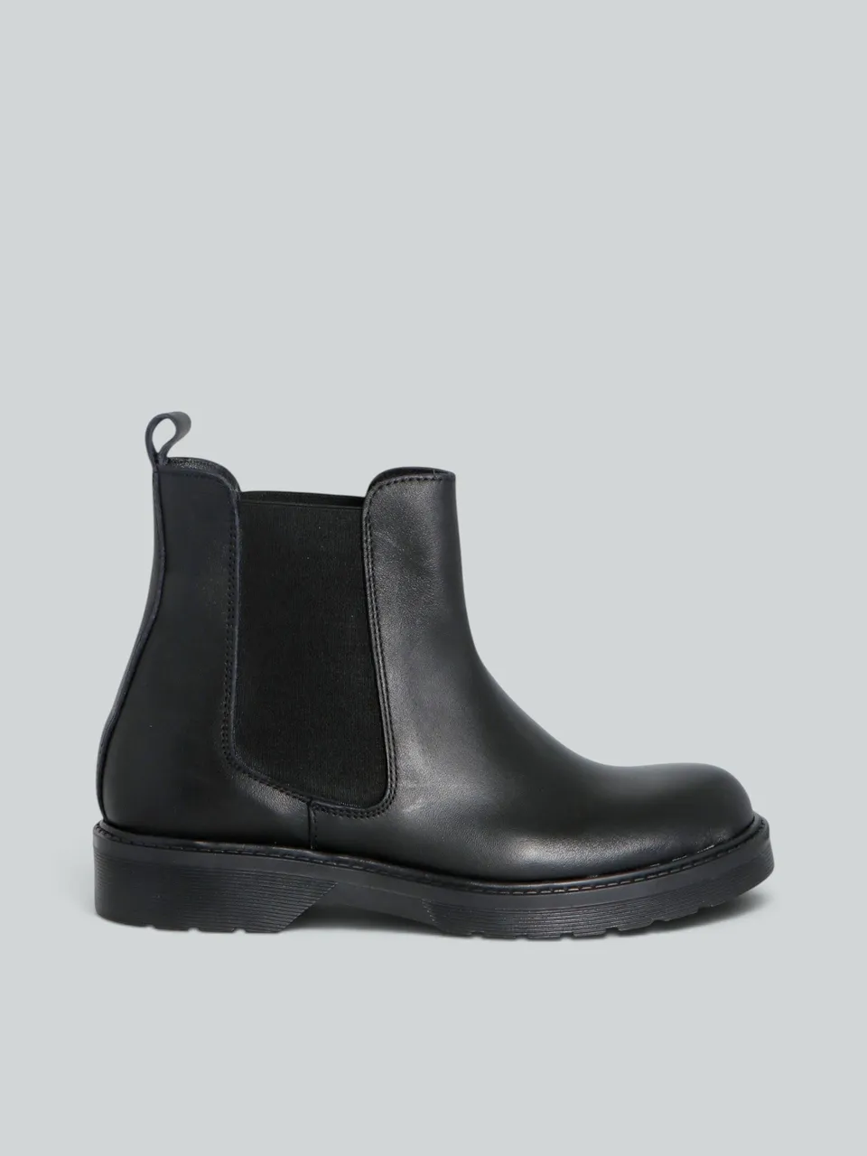 Ovyè Chelsea Boot Pelle Nera Tacco 3 cm Taglia 38