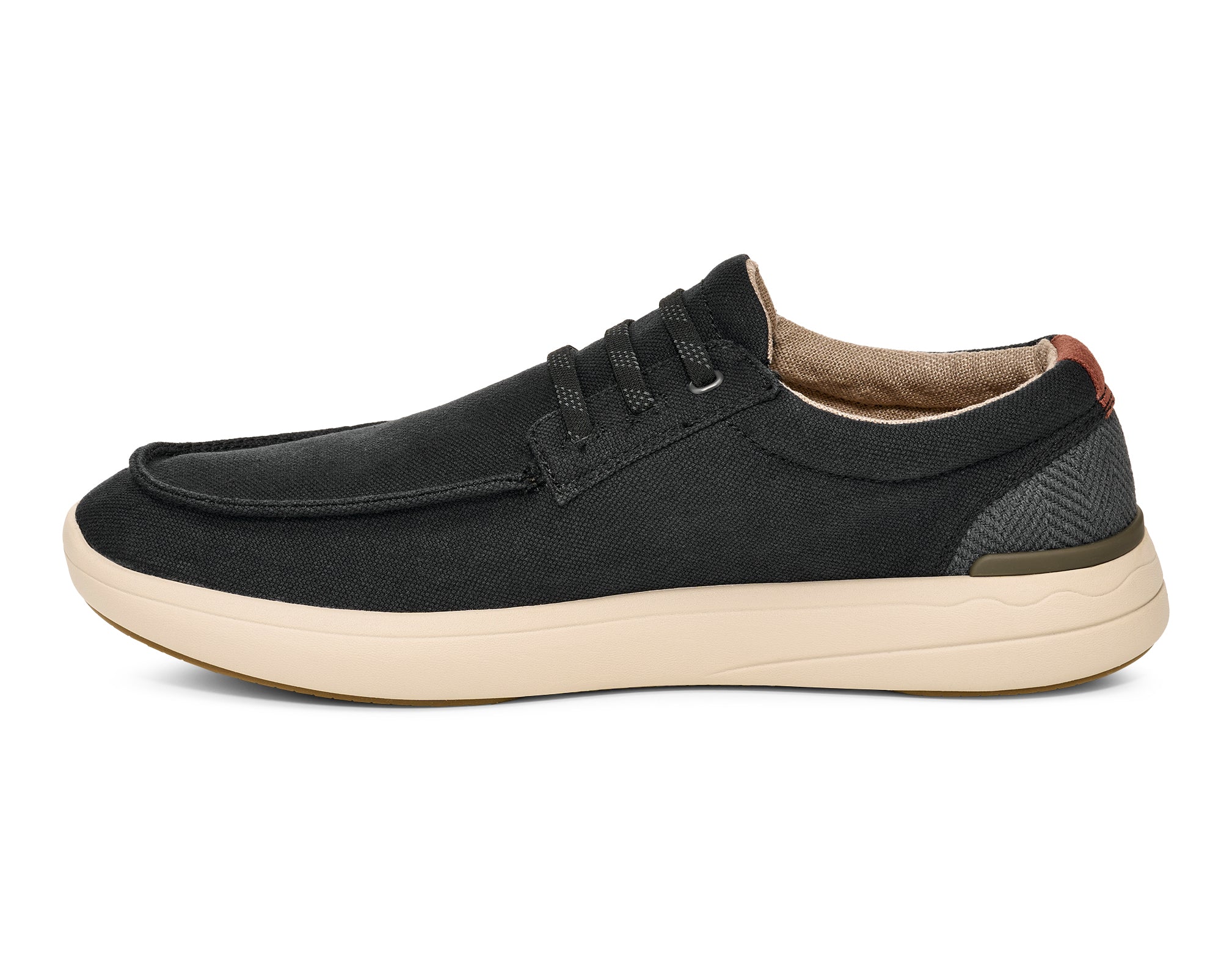 Sanuk Mason scarpe uomo nere tela slip-on sughero