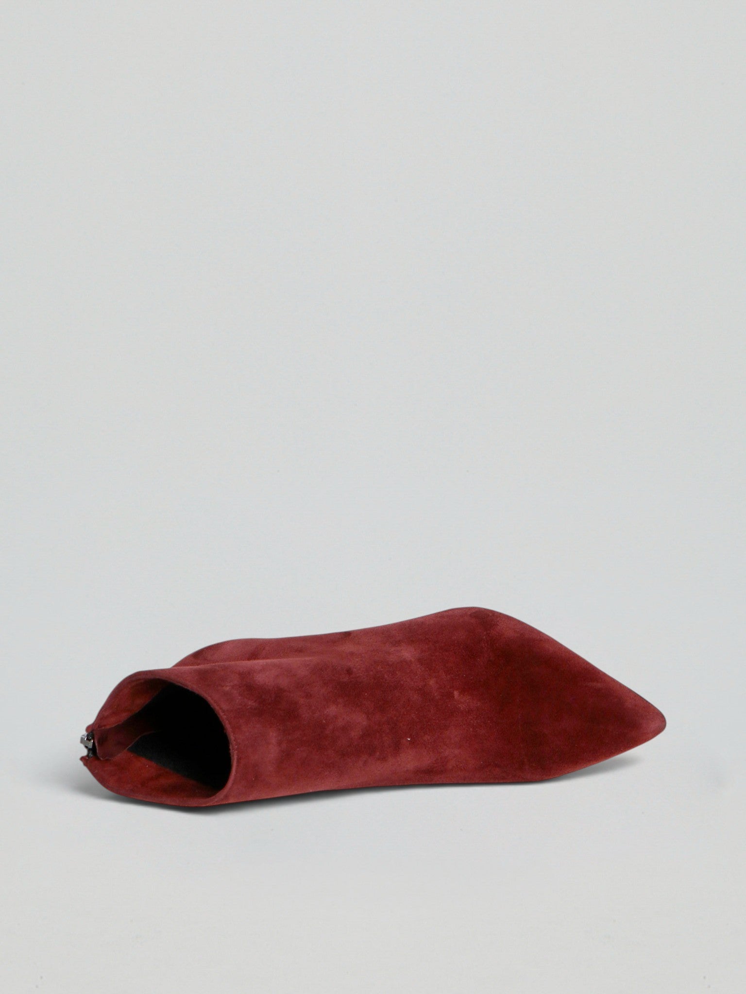 Ovyè Tronchetti con tacco in camoscio bordo 7 cm