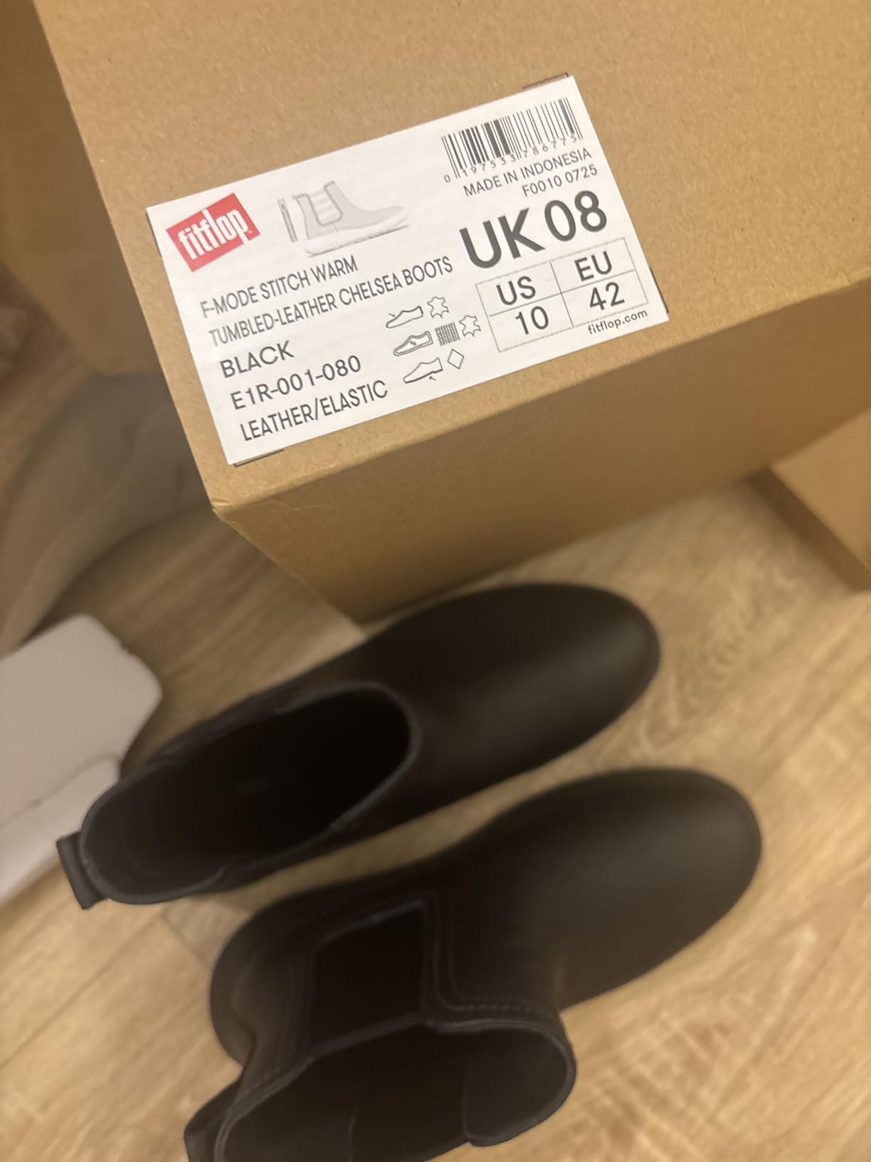 FitFlop F-mode Chelsea stivali donna 37 EU pelle foderati