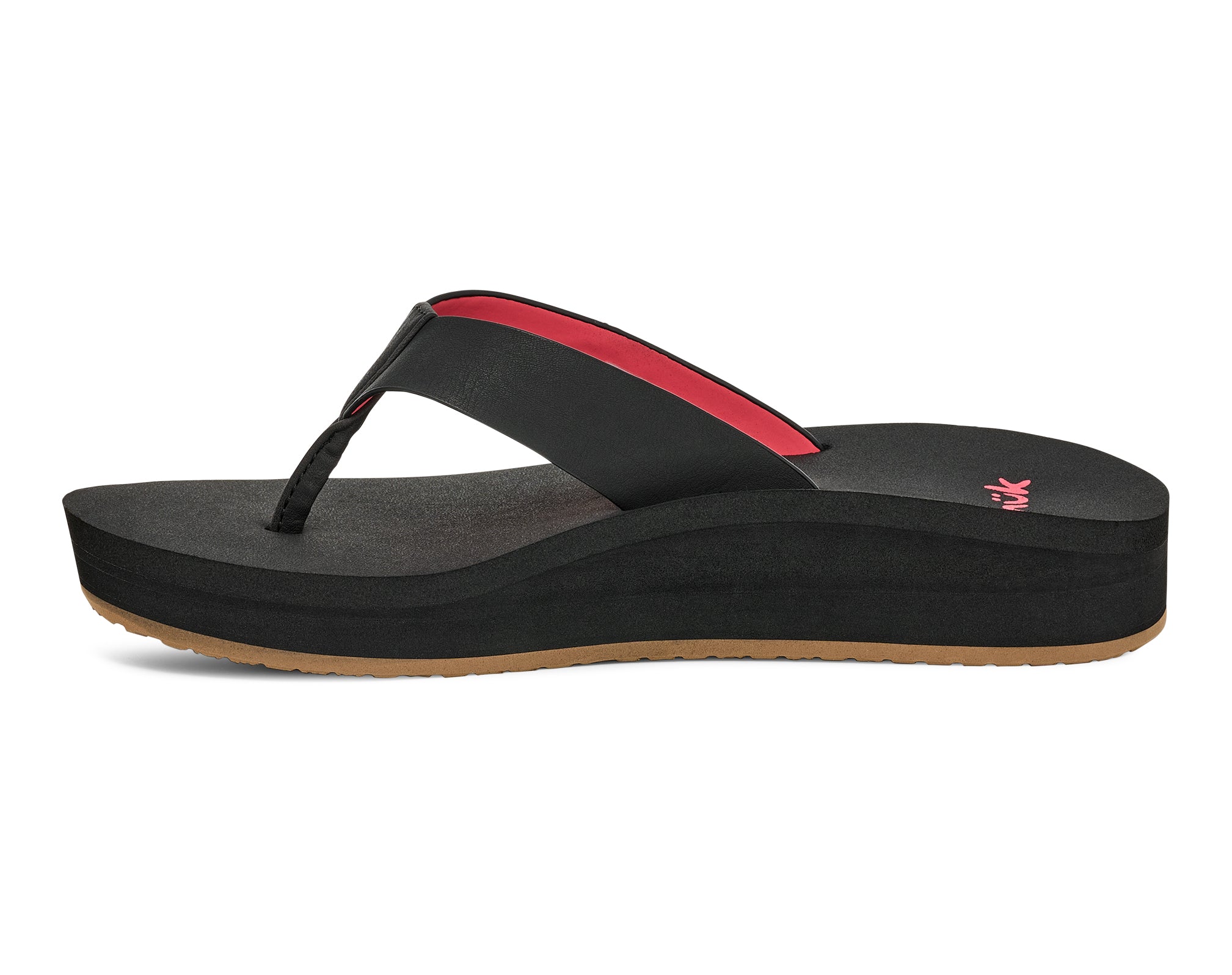 Sanuk Highland Hawaii infradito donna Black platform