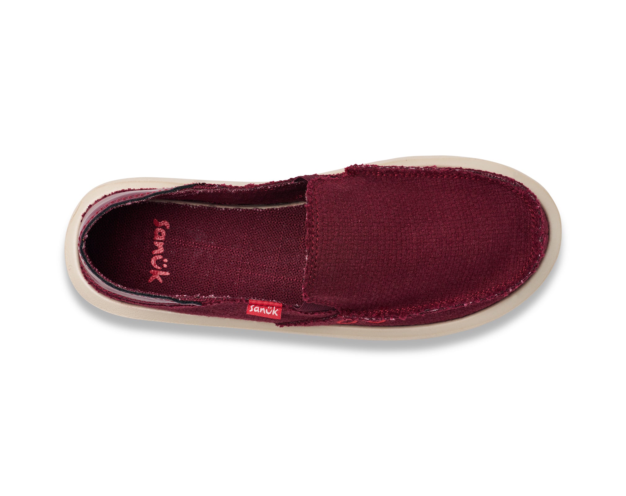Sanuk Donna Novelty slip on donna Windsor Wine jacquard