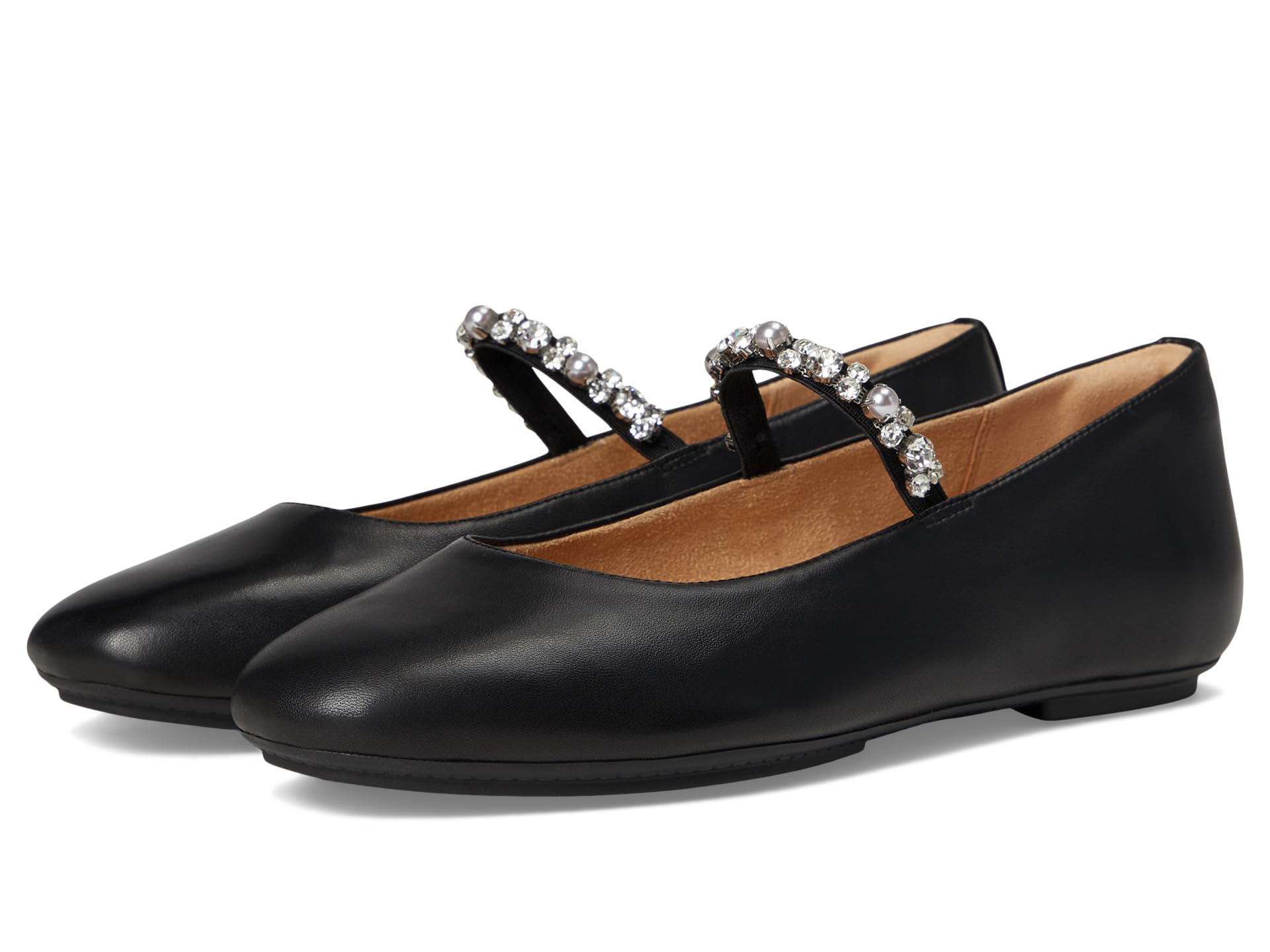 FitFlop Delicato ballerine donna Nero in pelle cristalli