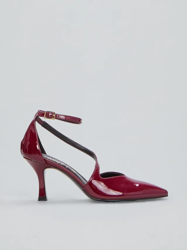 Ovyè Décolleté e Slingback Décolleté vernice bordo