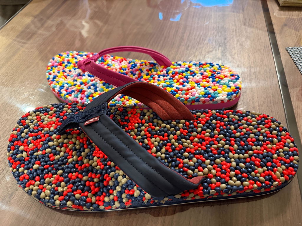 Sanuk Bubblecush Infradito Uomo Massaggianti Nero
