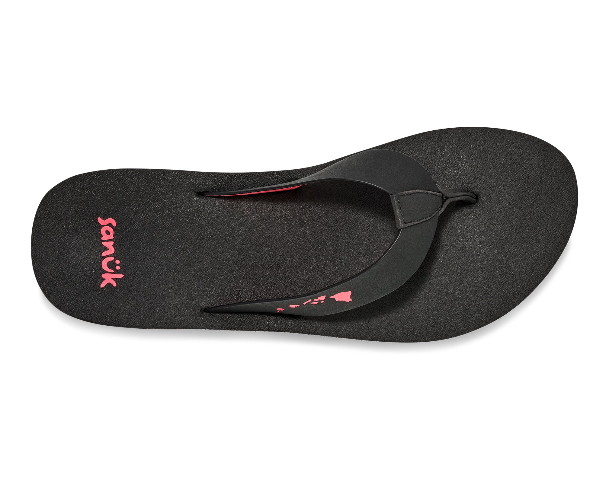 Sanuk Highland Hawaii infradito donna Black platform