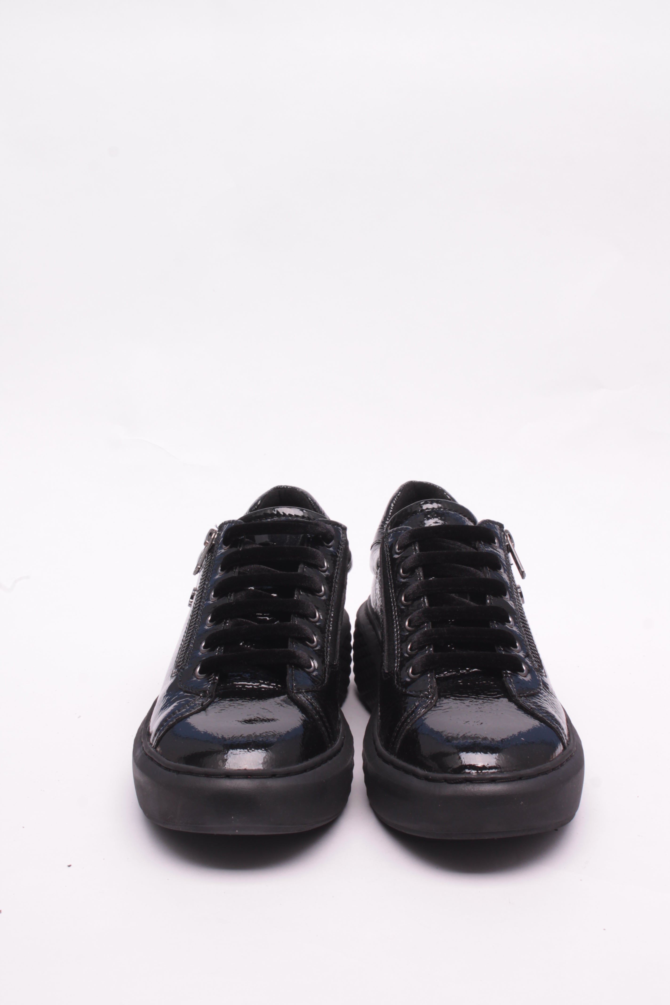 Cinzia Soft Sneakers IV8025610 Scarpe Donna Nero Pelle Tacco 3cm