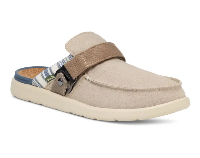 Sanuk Happy Hour Lite Resort slip-on uomo Taupe vegan
