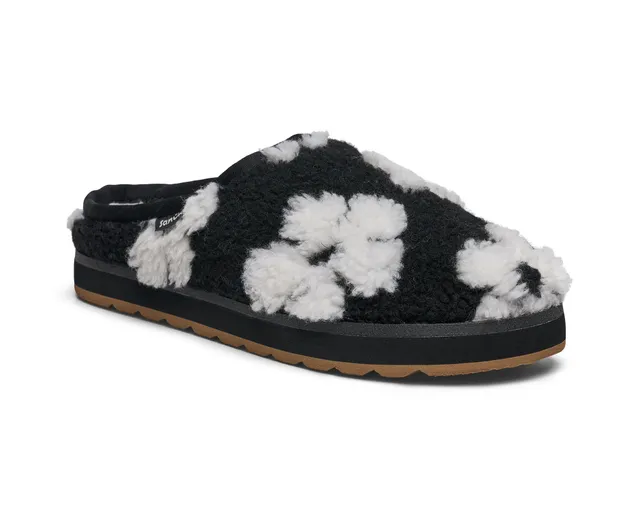 Sanuk Yoga Cloud pantofole donna camoscio nero 38