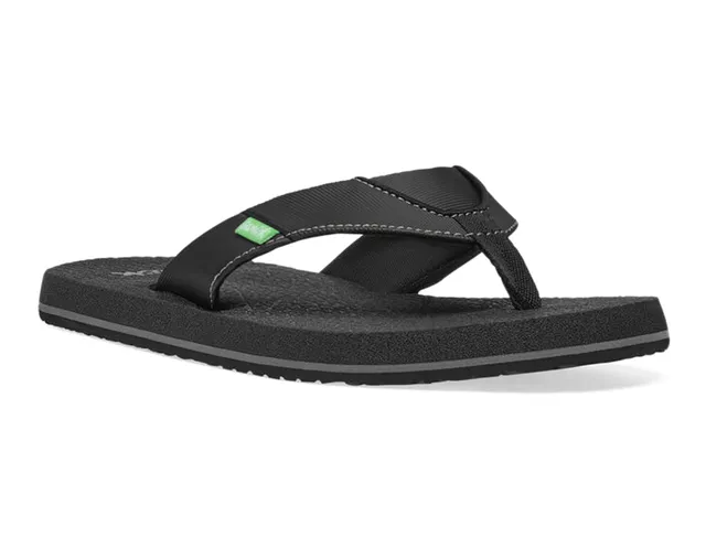 Sanuk Root Beer Cozy sandalo bambino Nero yoga mat