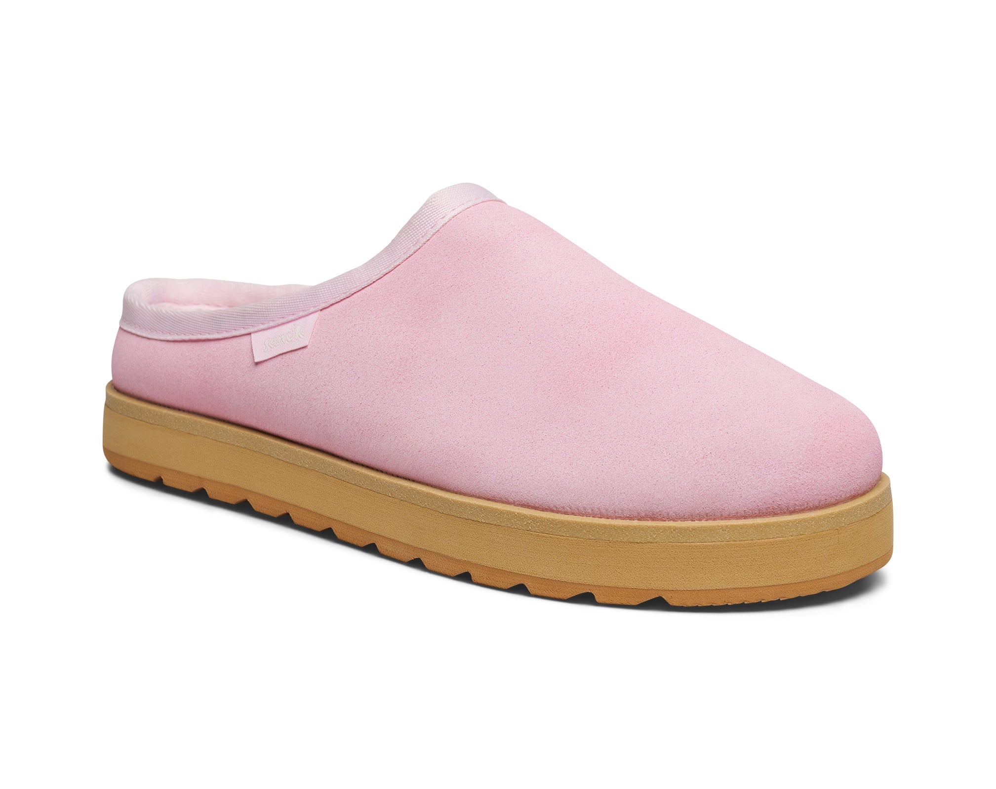 Sanuk Yoga Cloud Lounger Leather pantofole donna rosa chiaro