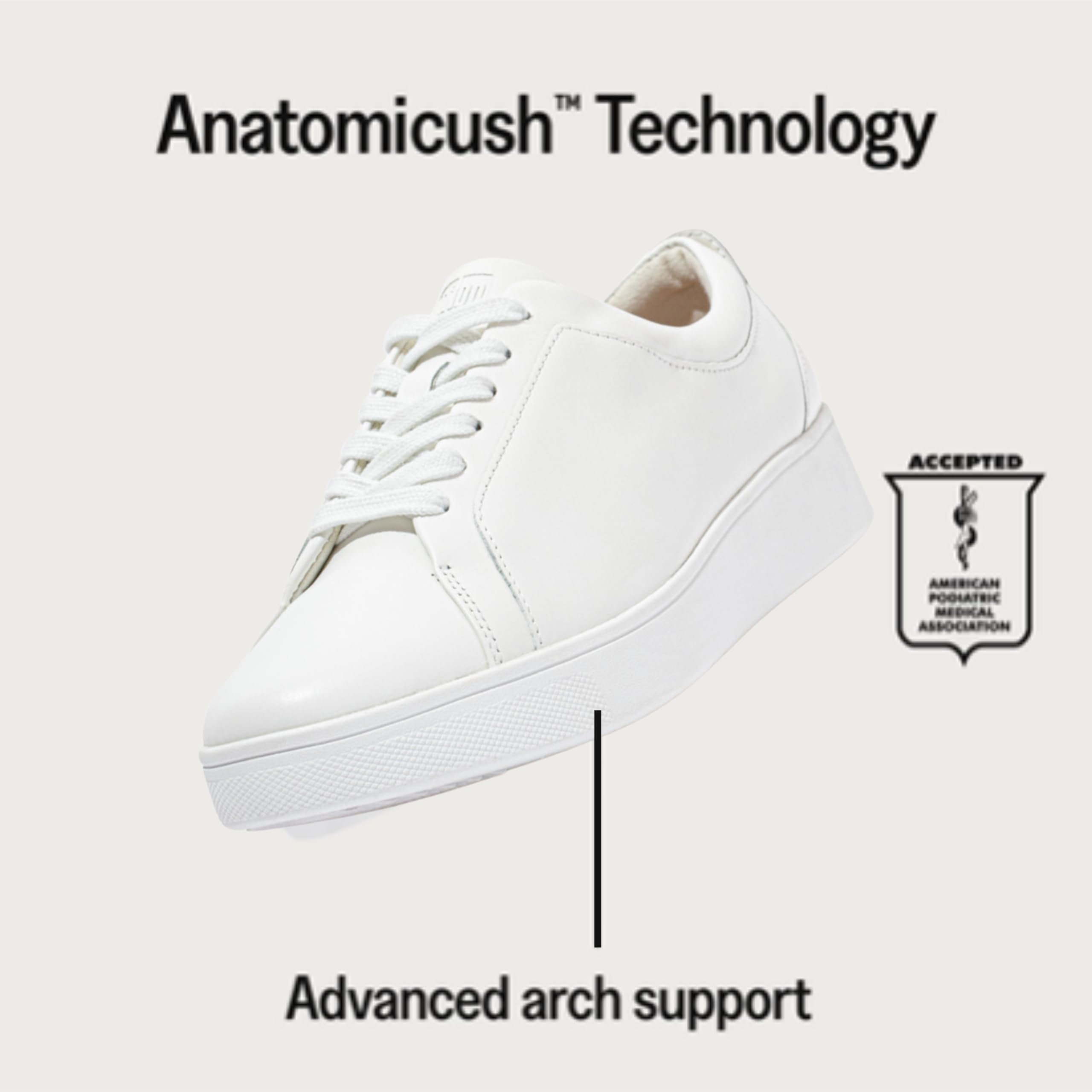 FitFlop Rally sneakers donna pelle Urban White 36 EU comode