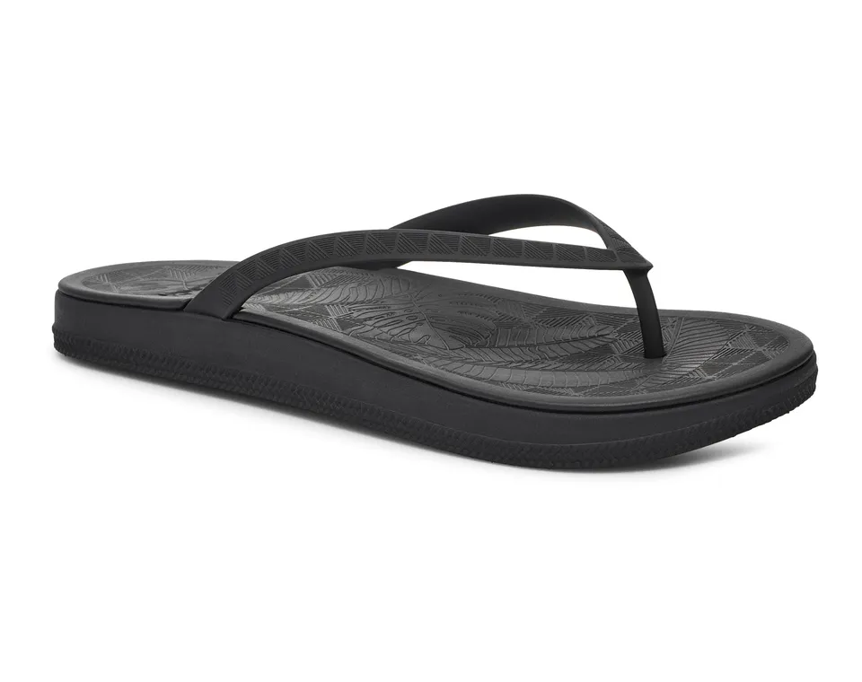 Sanuk Funshine infradito donna neri vegani water-friendly