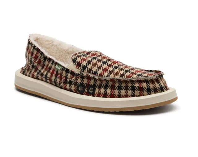 Sanuk Donna Plaid Chill slip-on multi flanella