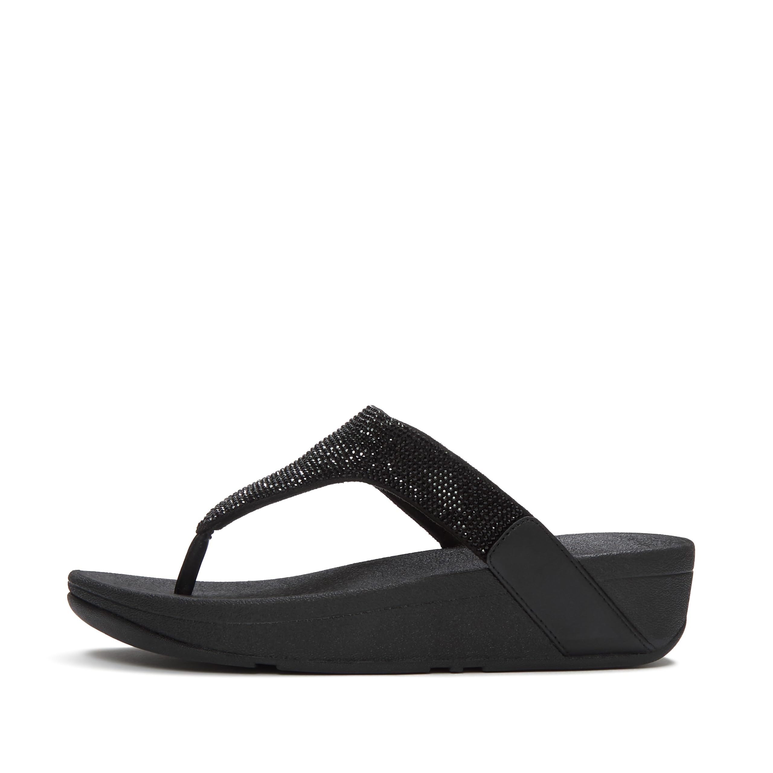 FitFlop Flowrise Hotfix Toe-Post sandali donna nero