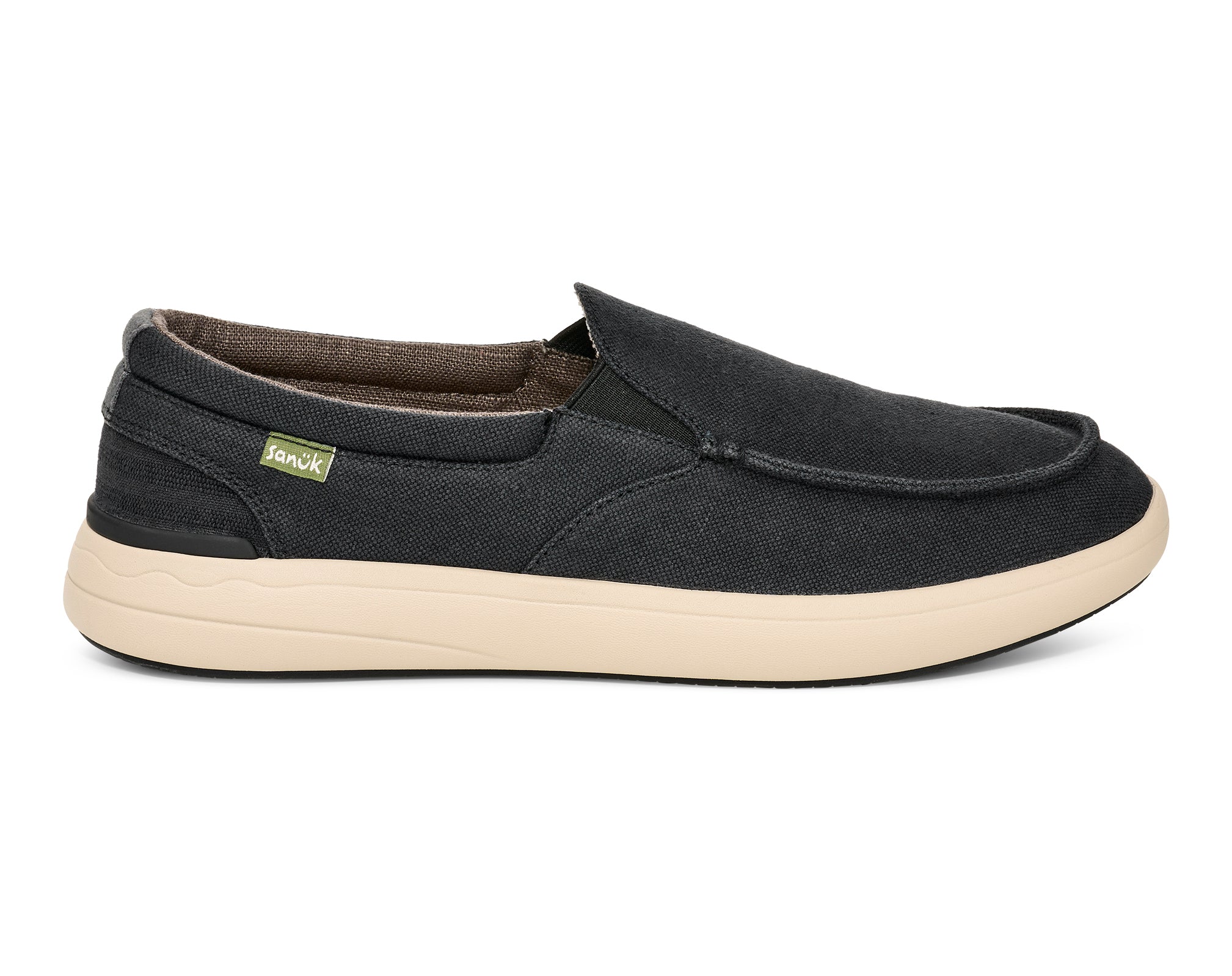 Sanuk Mason Slip On mocassini uomo grigi in tela
