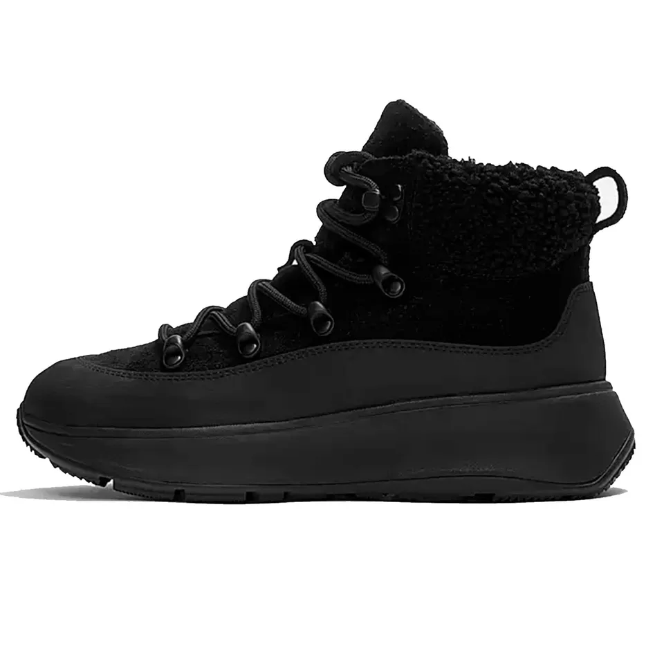 FitFlop Wonderwelly F-Mode Stivaletti Donna Camoscio Nero